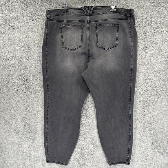 RWN by Rawan Skinny Leg Jeans Women 22 Light Black Gray Curvy Fit Stretch F31 - Picture 4 of 16